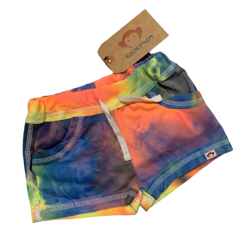 NWT Appaman Tie Dye Kaleidoscope Majorca Shorts 2T